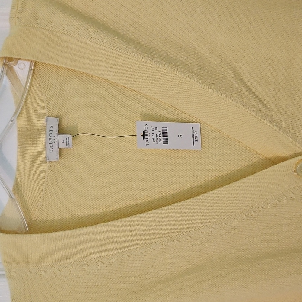 Talbots Lightweight Cardigan Sweater Small NEW - Picture 3 of 5
